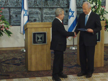הנשיא פרס, אמש (צילום: יוסי זילברמן, חדשות 2)