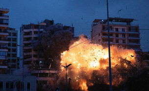 תקיפה בביירות (צילום: reuters)